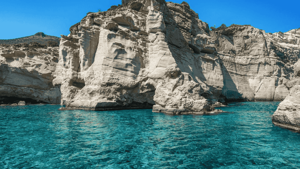 kleftiko beach in cyclades