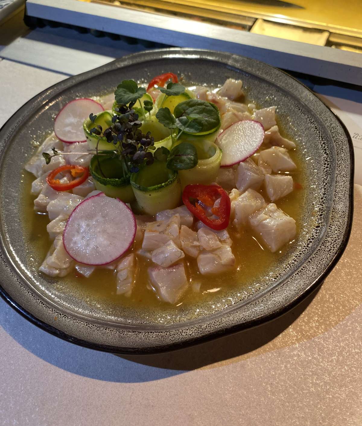 Sample menu image
