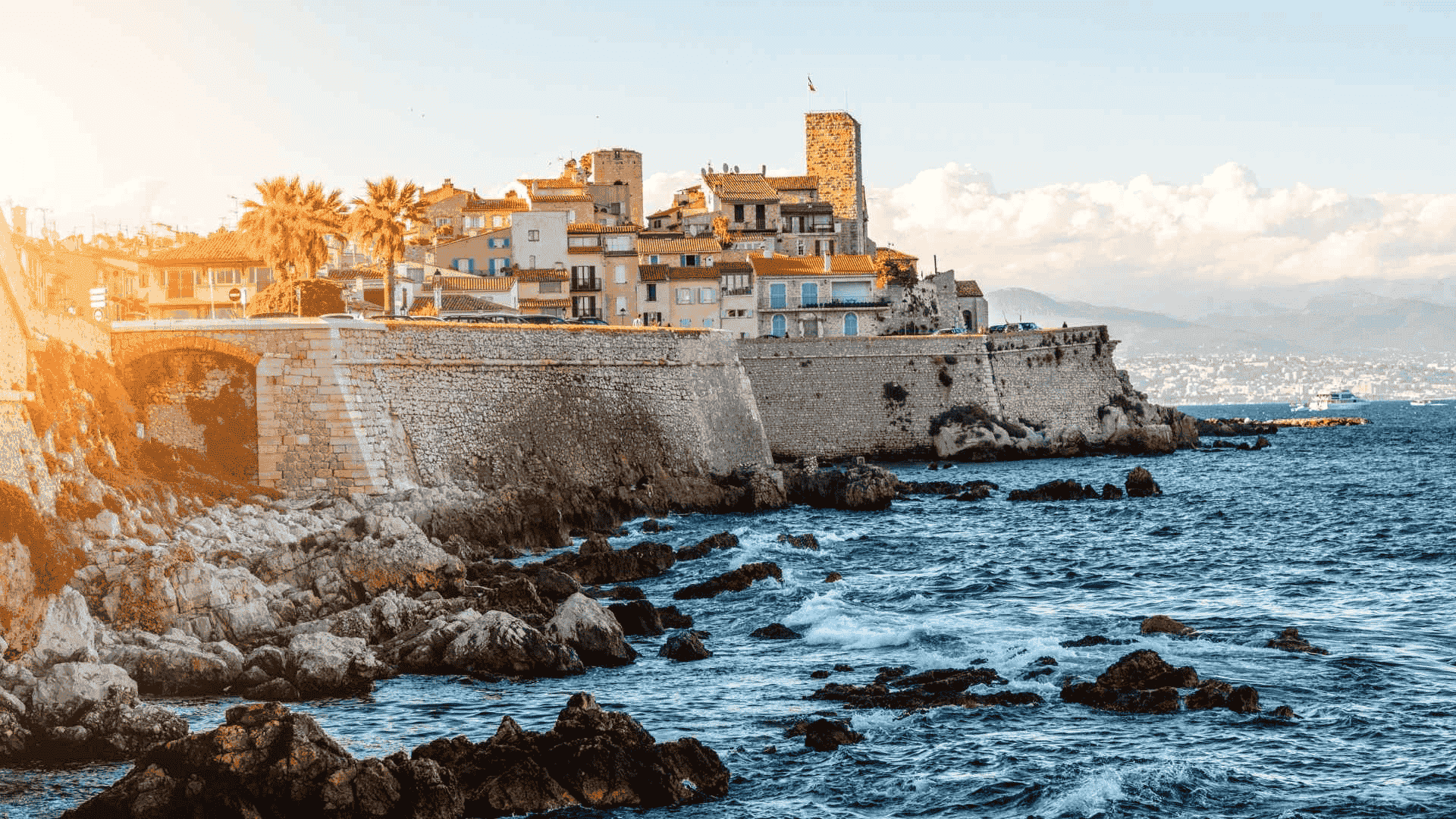 antibes coastal village in france