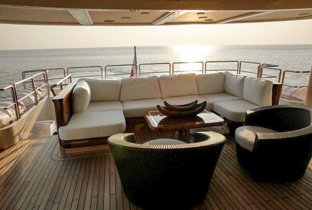 paros boat exterior sitting area greece