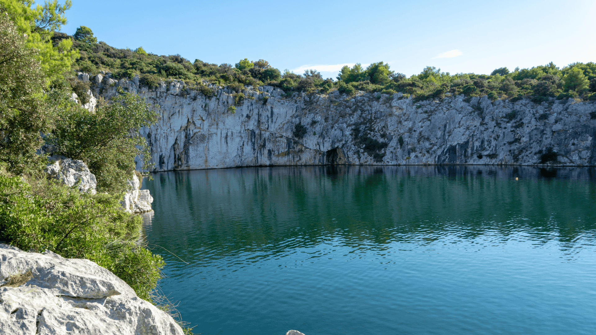 Dragon's Eye Lake in Rogoznica