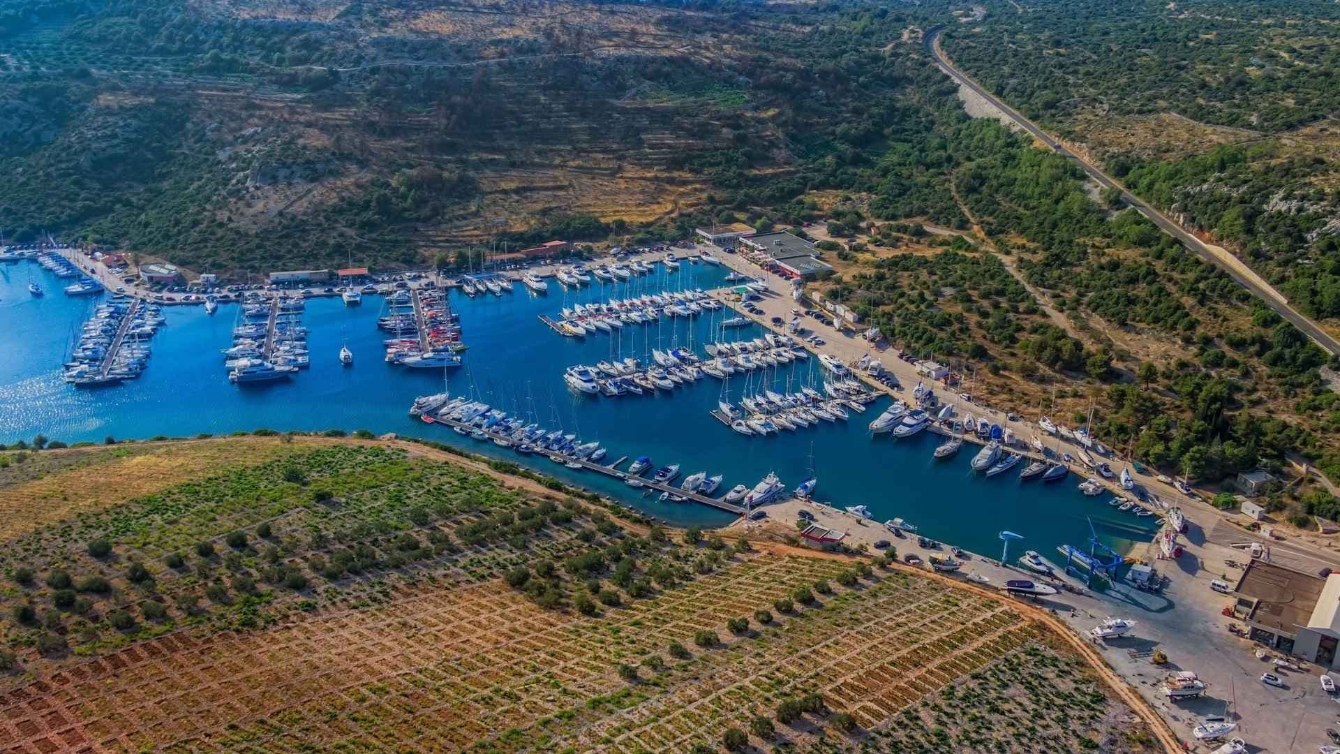 kremik marina aerial view