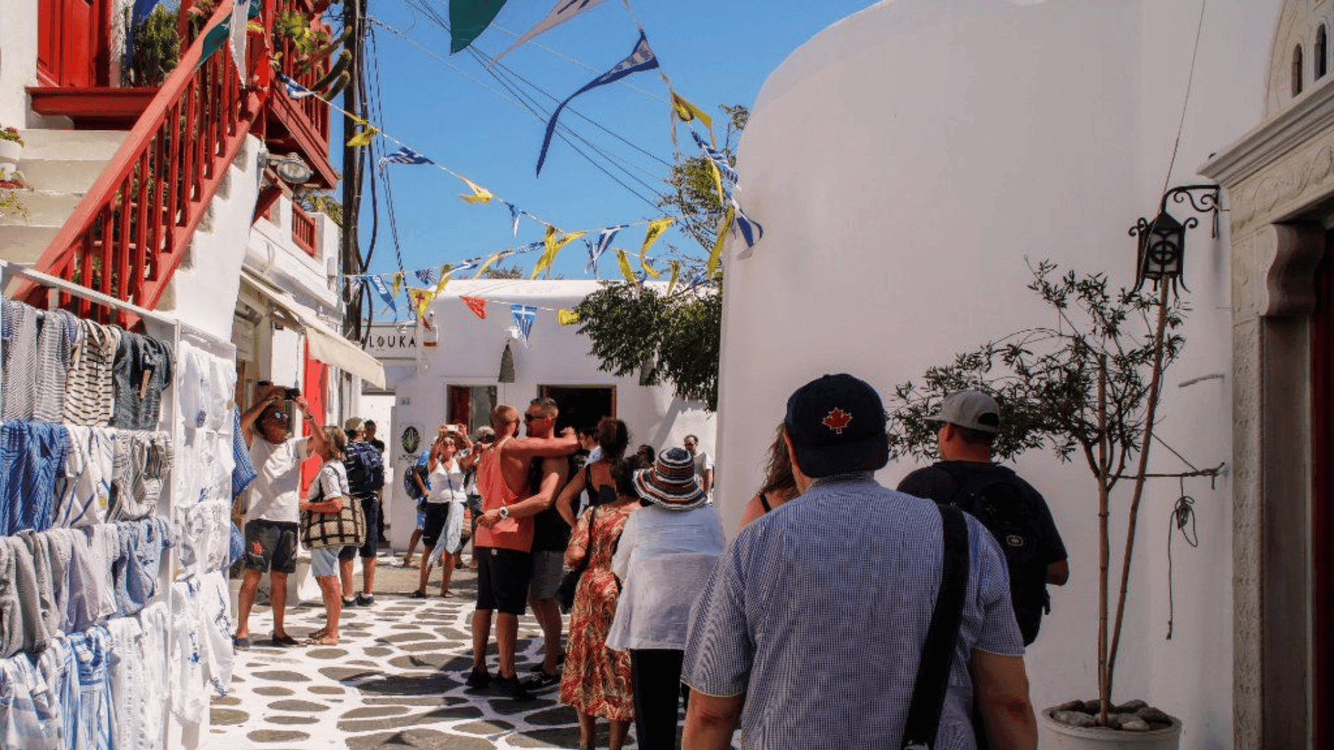 Matoyianni Street in Mykonos