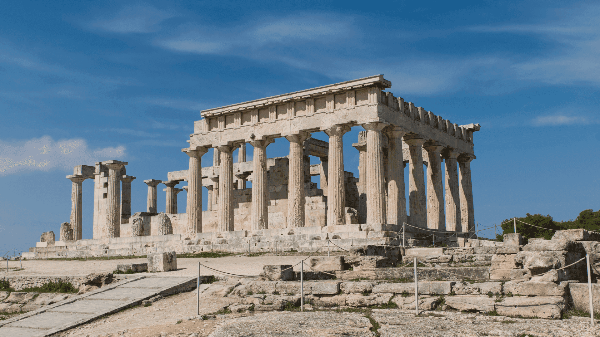 The Sanctuary of Aphaia in Saronic Gulf