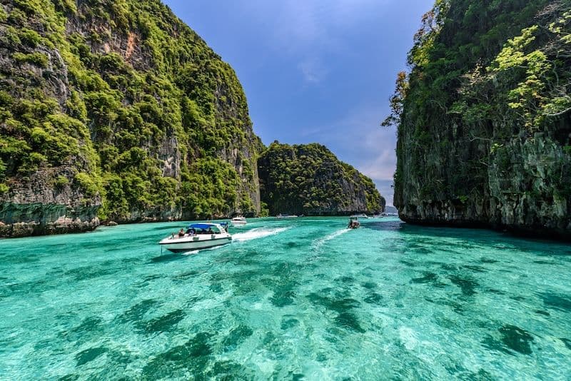 clear waters off phi phi don thailand