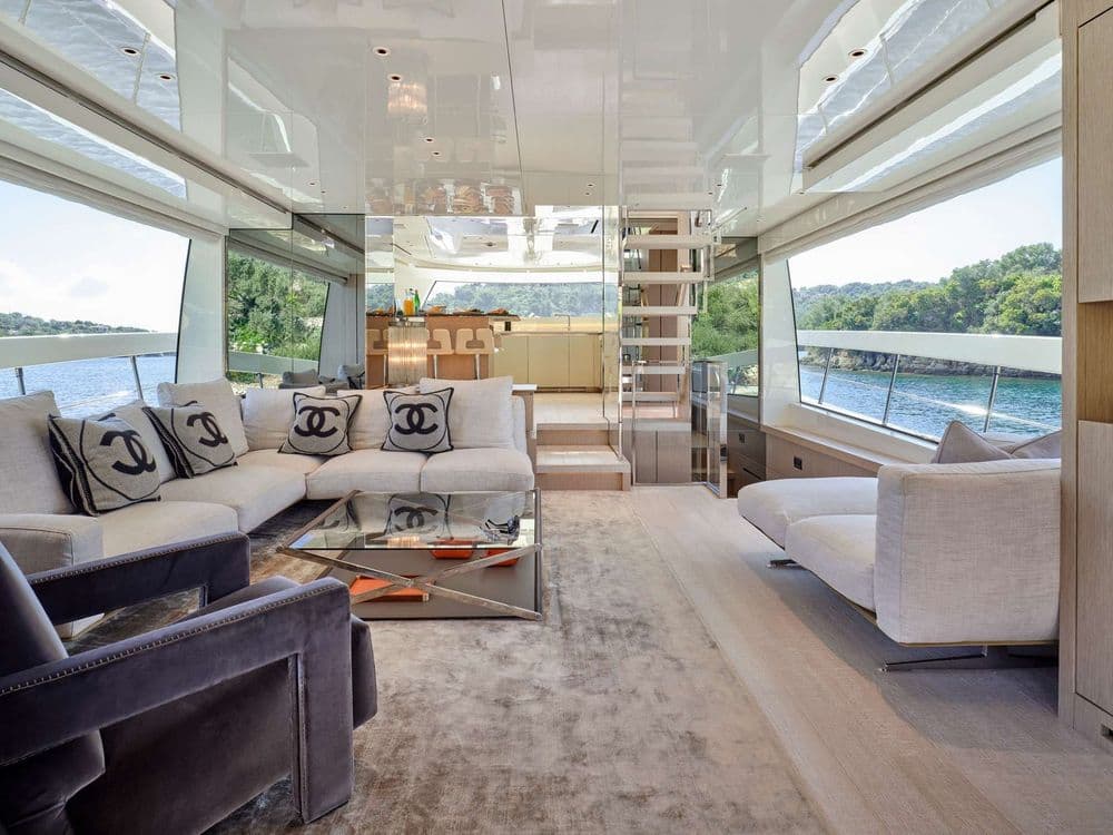 nirvana greece crewed interior sitting area