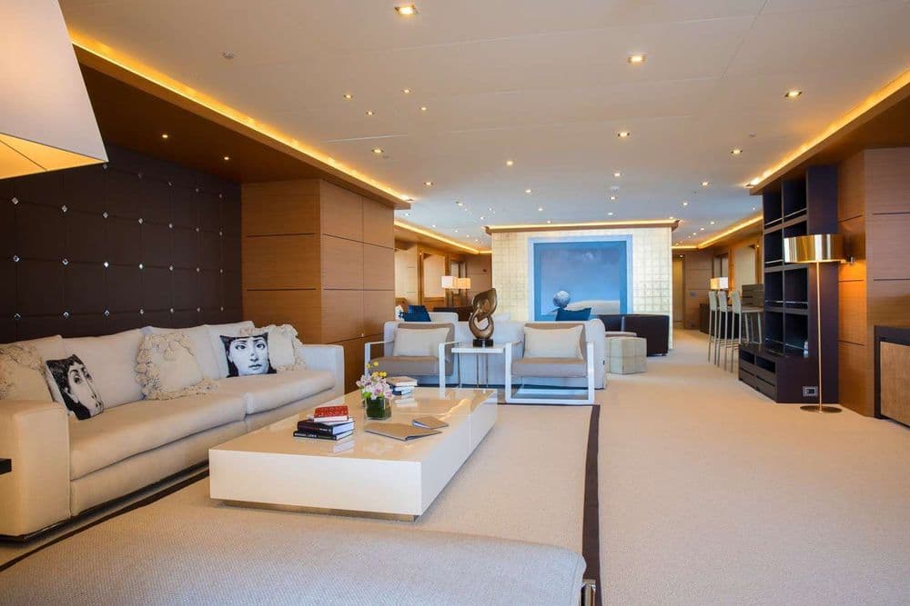 persefoni I main deck salon crewed greece yacht