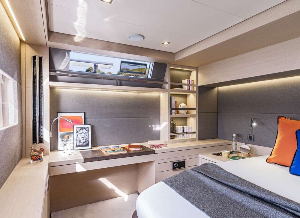 lagoon 55 nomad interior cabin bedroom crewed croatia