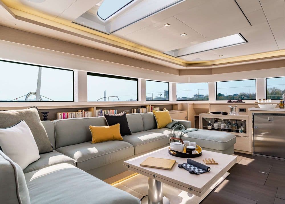 lagoon 55 nomad interior sitting area crewed croatia