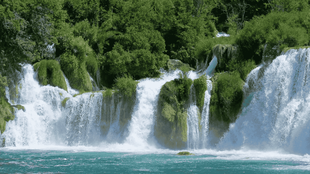 national park krka waterfalls in skradin