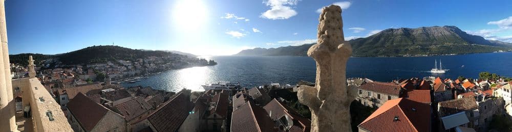 korcula old town and harbour croatia
