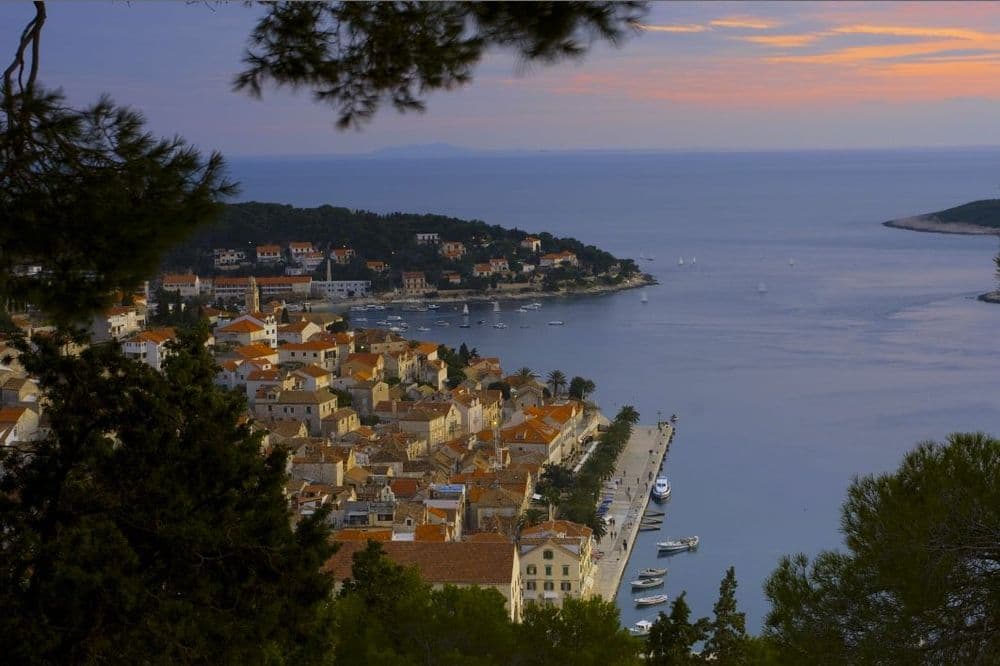 hvar sunset croatia