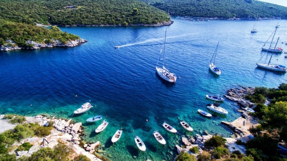 sesula bay yachts moored